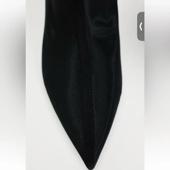 Zara knee high heeled mesh boots - Picture 3 of 5